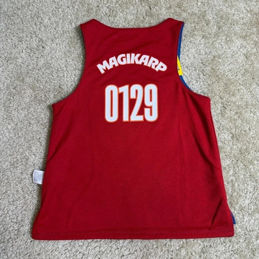 Pokemon x Target Magikarp Gyarados Reversible Trainer Jersey‎ Red Blue Kids M